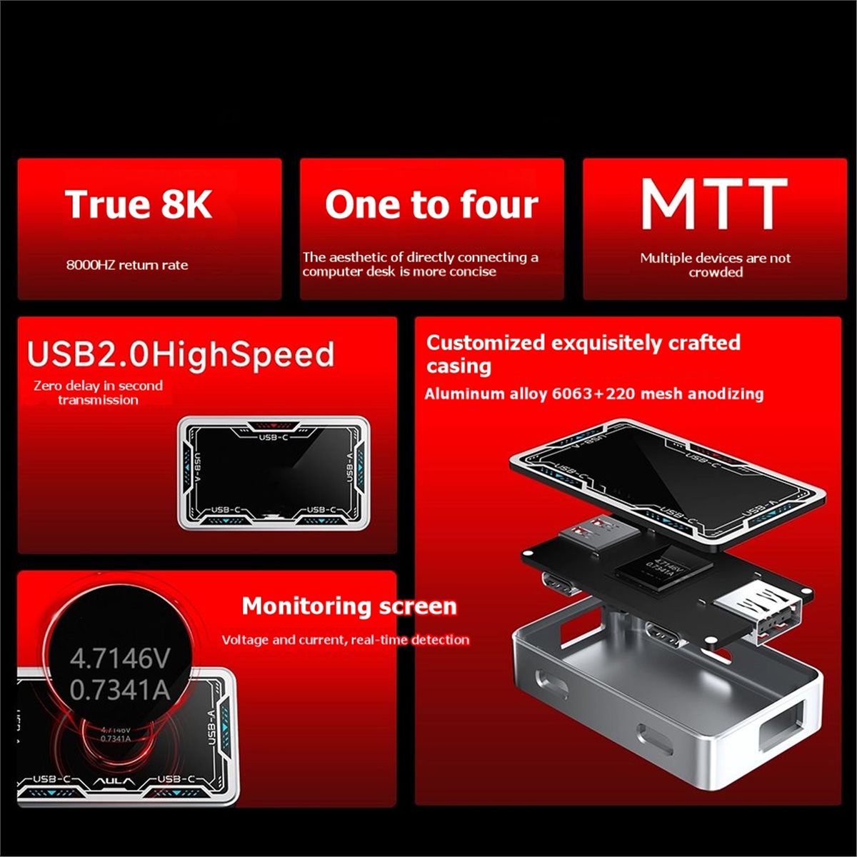 Gaming Keyboard Splitter - ■ ★ Nuevo Hub USB para