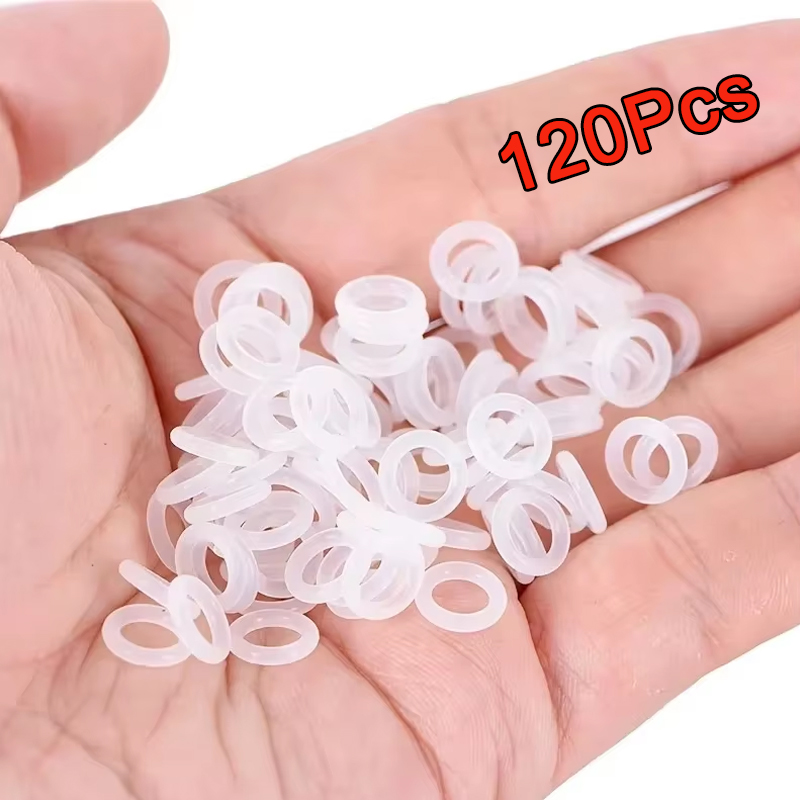 Keycap Puller Ring - 120 piezas de anillos de silicona