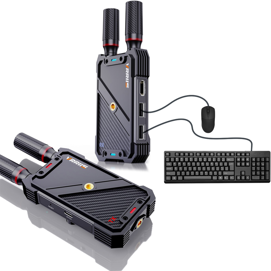 Gaming Keyboard Wireless - VRRIIS WL082K 400m extensor inalámbrico HDMI
