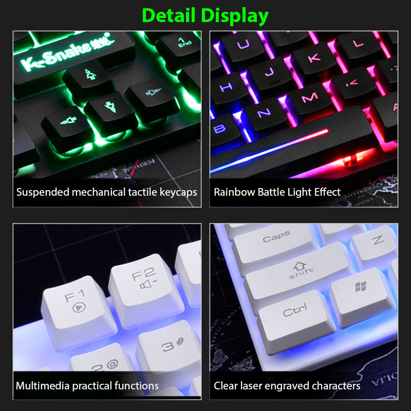 Juego de teclado y ratón KM320 - Gaming Keyboard And Mouse Combo Wireless reseña y precio