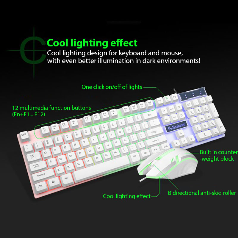 Juego de teclado y ratón KM320 - Gaming Keyboard And Mouse Combo Wireless reseña y precio