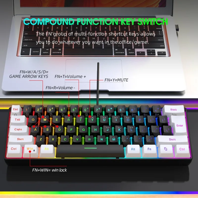 Kit de Teclado y Ratón para Ju - Gaming Keyboard And Mouse Combo Wireless reseña y precio