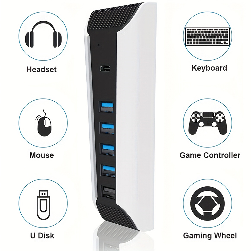 Hub USB 5 en 1 para Consola PS - Gaming Keyboard Splitter reseña y precio