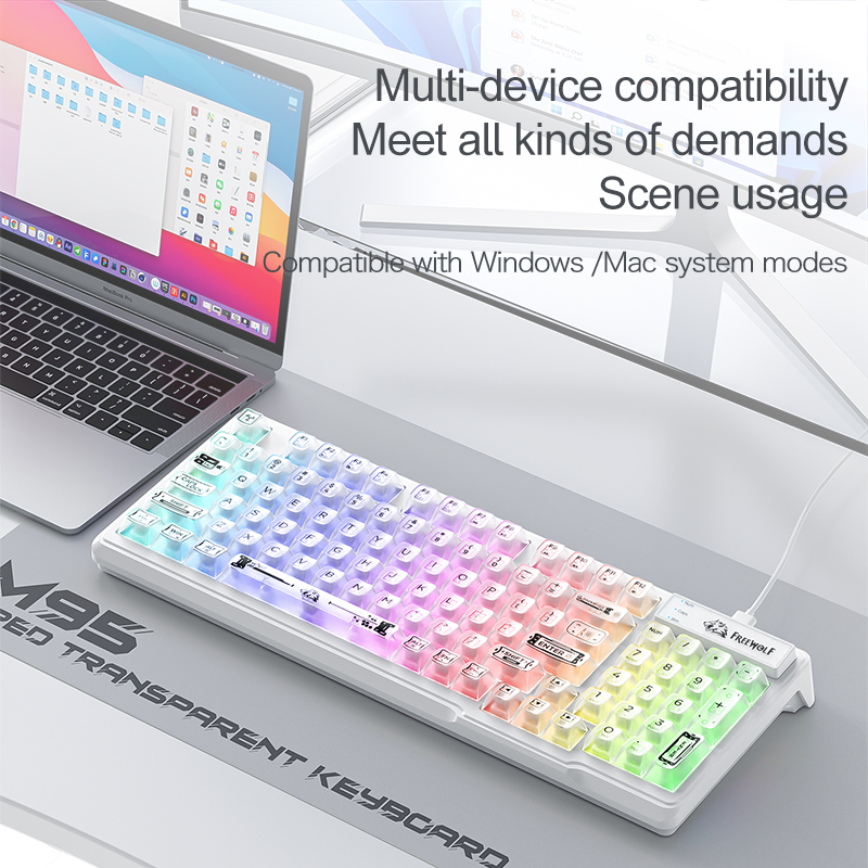 Teclado RGB Silencioso con Cab - Keyboard Gaming Transparent reseña y precio