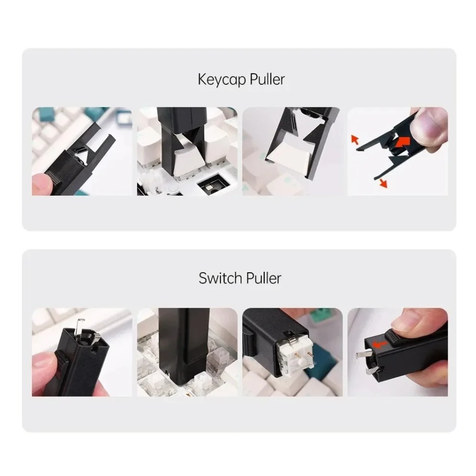 Extractor de teclas 2 en 1, he - Keycap Puller Ring reseña y precio