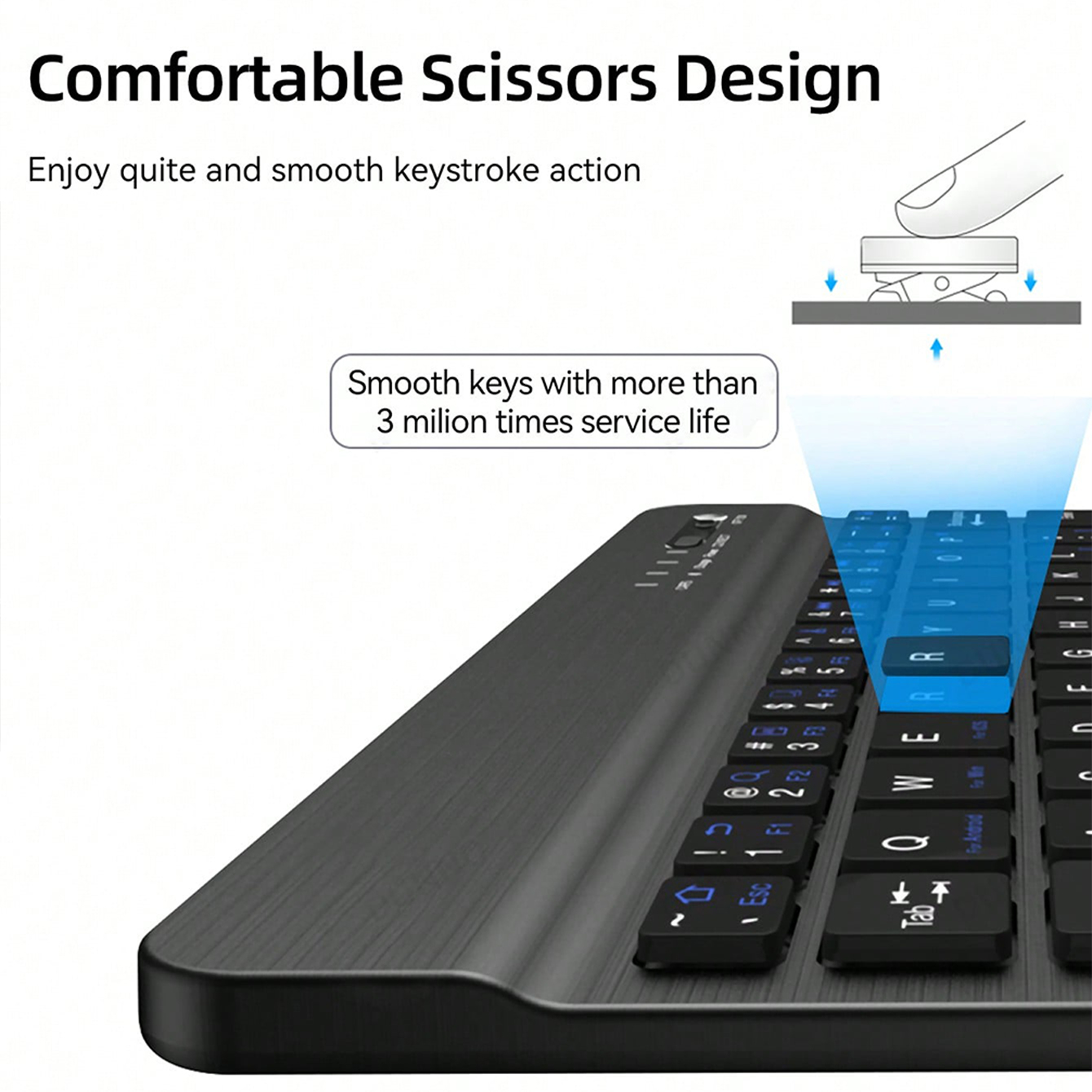 Teclado multilingüe para table - Gaming Keyboard Wireless reseña y precio