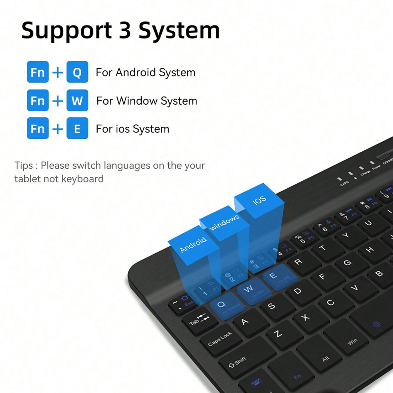 Teclado multilingüe para table - Gaming Keyboard Wireless reseña y precio