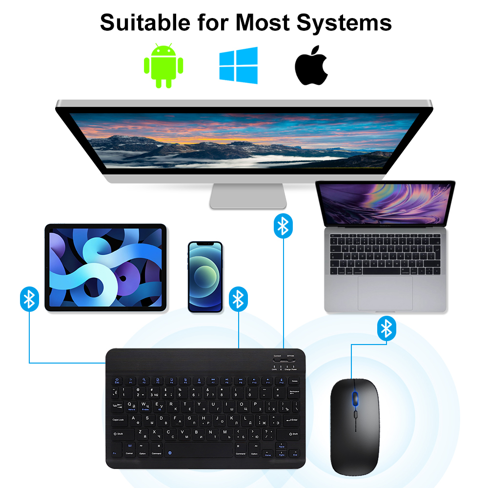 Teclado y ratón Bluetooth para - Gaming Keyboard And Mouse Combo Wireless reseña y precio