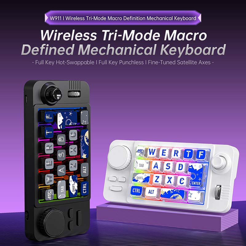 Teclado para Juegos W911, Tecl - Gaming Keyboard Mechanical Wireless reseña y precio