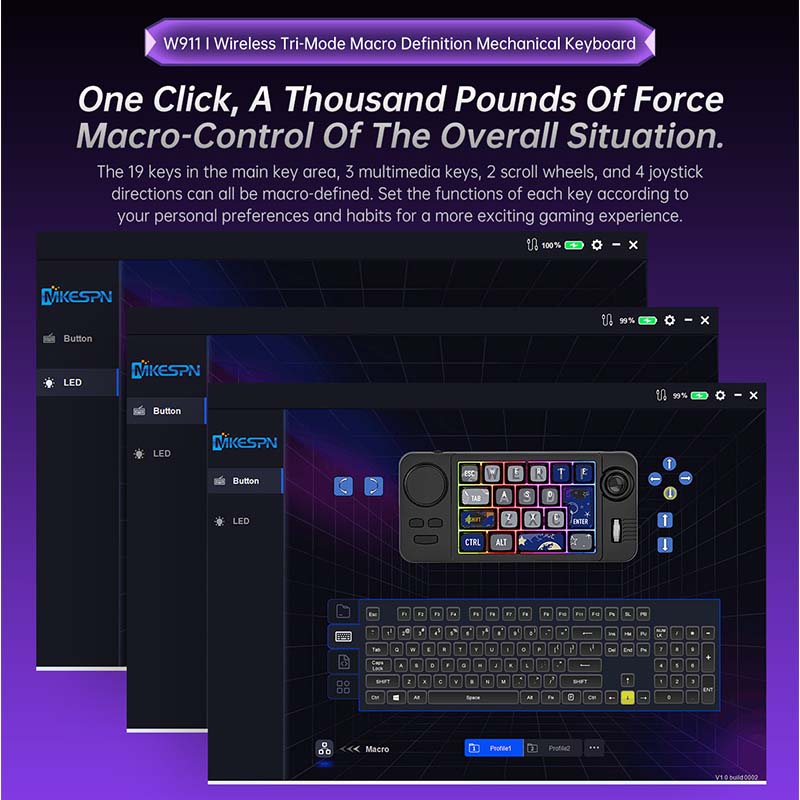 Teclado para Juegos W911, Tecl - Gaming Keyboard Mechanical Wireless reseña y precio