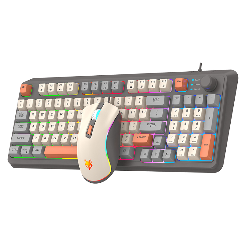 K820 USB juego con cable tecla - Gaming Keyboard And Mouse Combo Wireless reseña y precio
